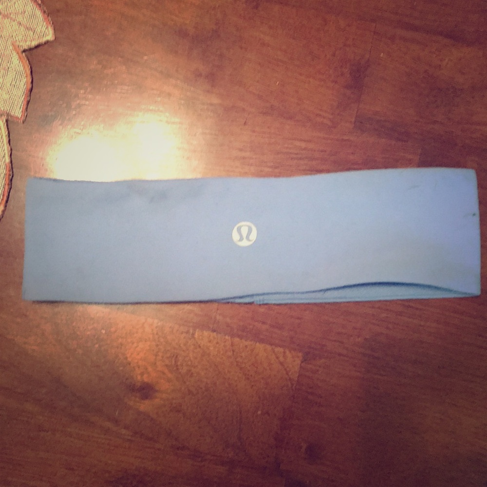 Blue lululemon thick running headband
